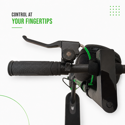 M365 P1 MAX handlebar brake and control close-up