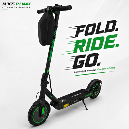 M365 P1 MAX foldable electric scooter for adults with compact portable design