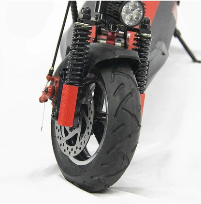 Front tire and suspension view