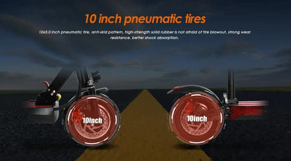 Tires view and statement mentioning the quality of tires