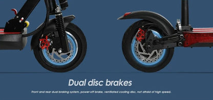Front & Rear disc brakes view
