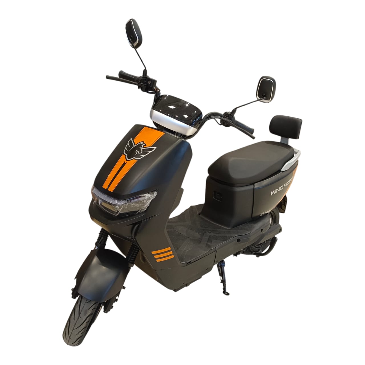 Windhorse M5 Pro Max Moped Style Two Seater E-Bike black front view
