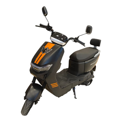 Windhorse M5 Pro Max Moped Style Two Seater E-Bike black front view