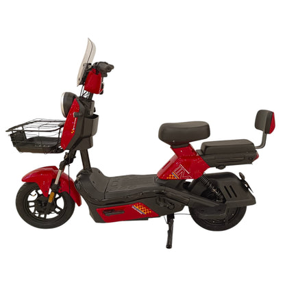 WindHorse M6 Two Seater E-Bike side view with front basket in UAE