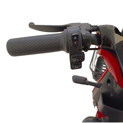 WindHorse M6 left handlebar control switches close-up