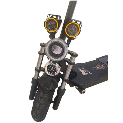 Q5 Pro-1 triple LED headlight and front suspension