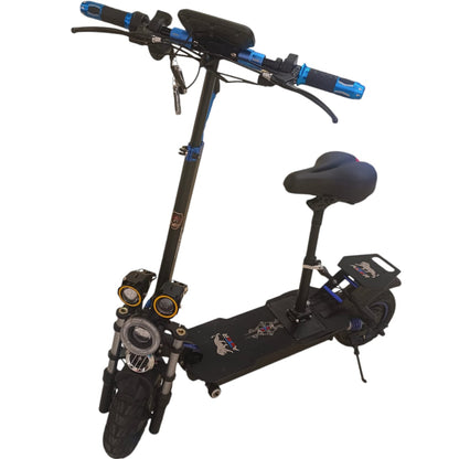 Q5 Pro-1 2000W E-Scooter front three-quarter view blue color