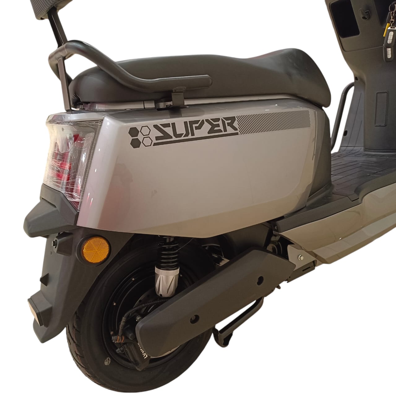 Rear tire with suspension