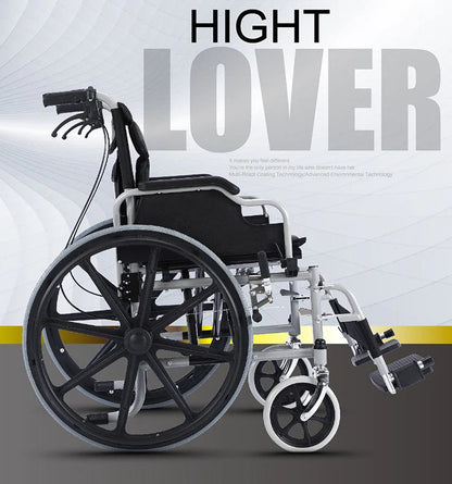 S01 Widened seat Manual wheel chair, Side view