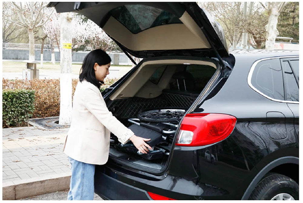 S01 Widened Seat Manual Wheel Chair, Car Storage view