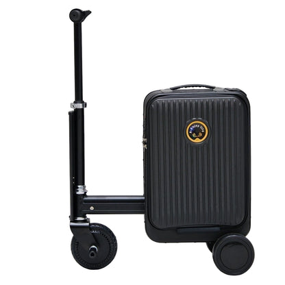 Electric Ride-On Suitcase 20L Black full side profile
