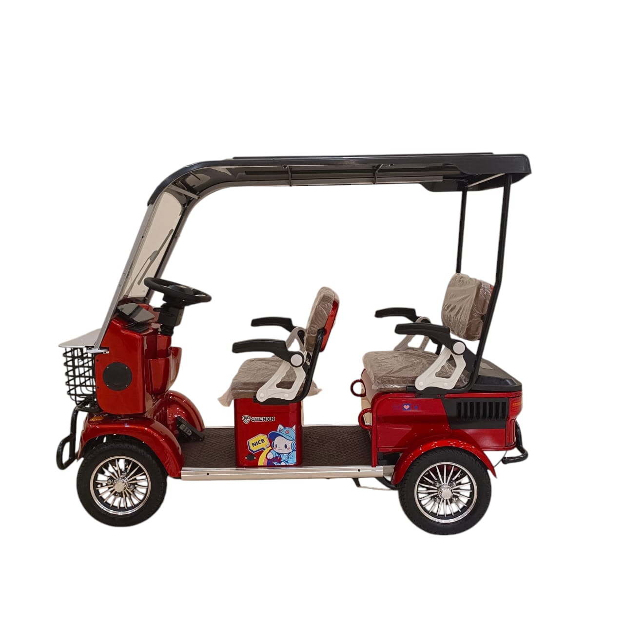 T13 Mini Electric Golf Cart - Red