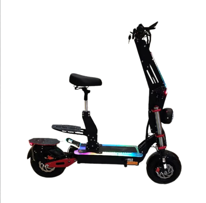 T5 Monster 8000W dual motor e-scooter right side profile