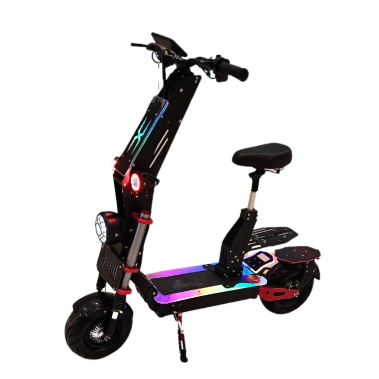 T5 Monster 8000W Dual Motor electric scooter front three-quarter view