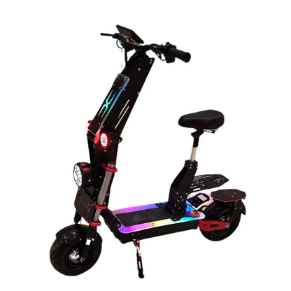 T5 Monster 8000W Dual Motor electric scooter front three-quarter view