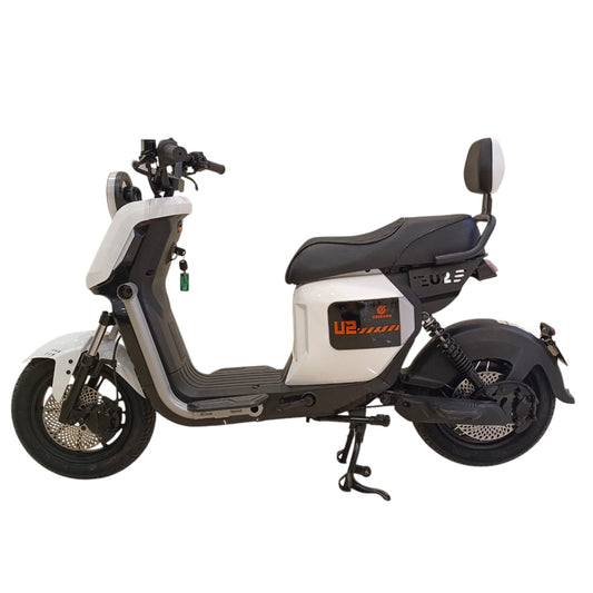 U002A Moped Style Two Seater E-Bike side view