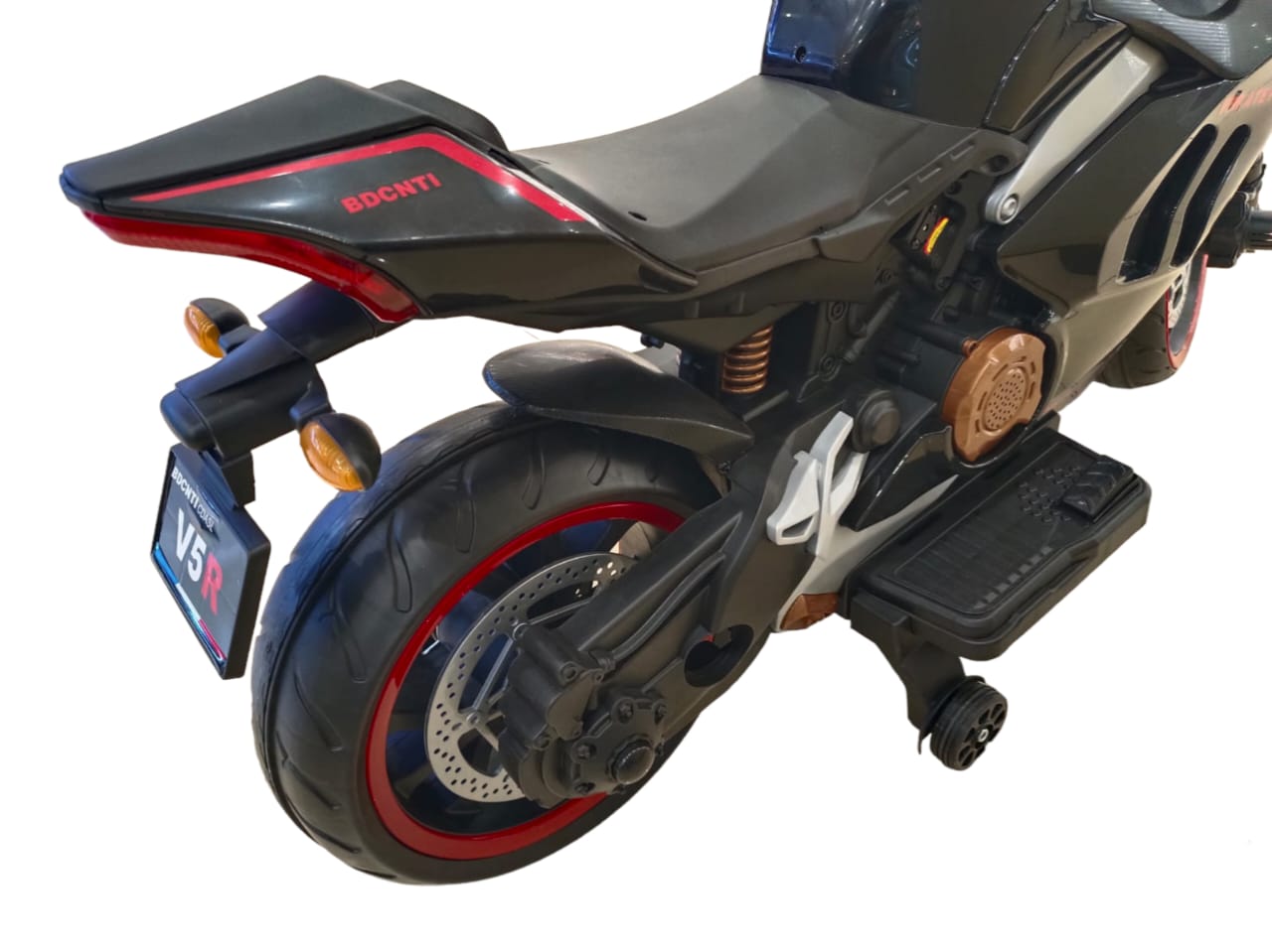 V5R Baby Electric Motor Bike, Rear Tire view