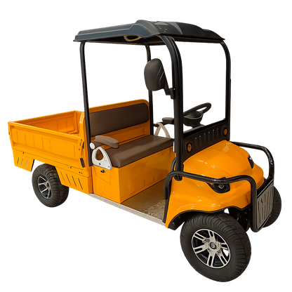 V7 Electric Cargo Vehicle front three-quarter view showing driver cabin and cargo compartment