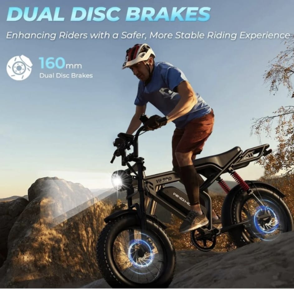 WindHorse V8 Pro Fat Tires Multi-Terrain & Mountain E-Bike