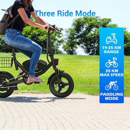 WindHorse W3 hybrid E-Bike with electric assist and manual pedal riding modes