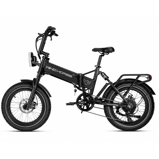 WindHorse WO Pro electric folding hybrid fat tire bike side view
