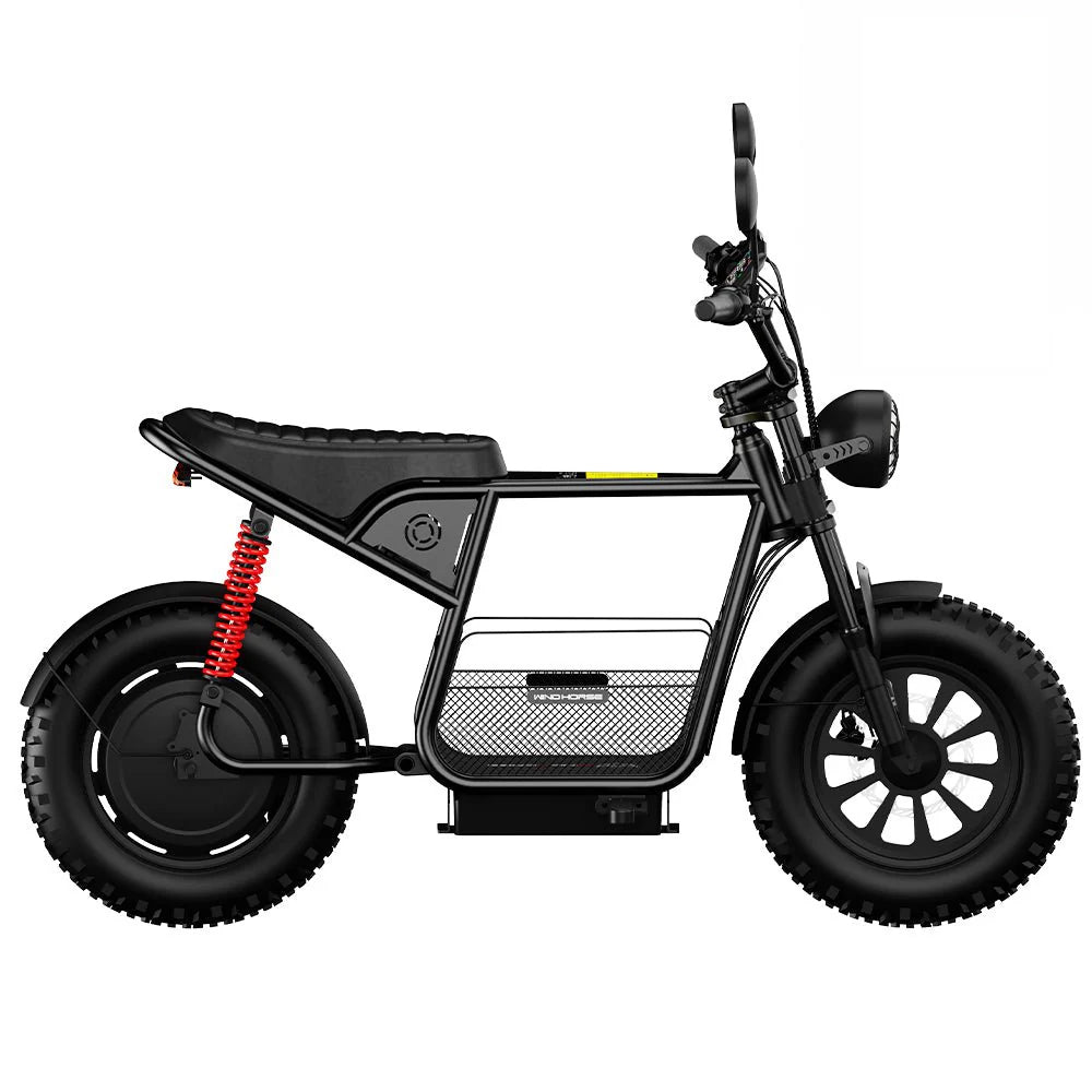 WindHorse D1 fat tire multi-terrain e-bike with storage basket