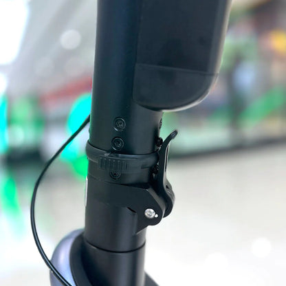 X11 MAX foldable electric scooter stem folding and locking mechanism