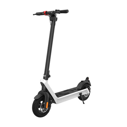 X9 Plus Foldable E-Scooter silver three-quarter front view