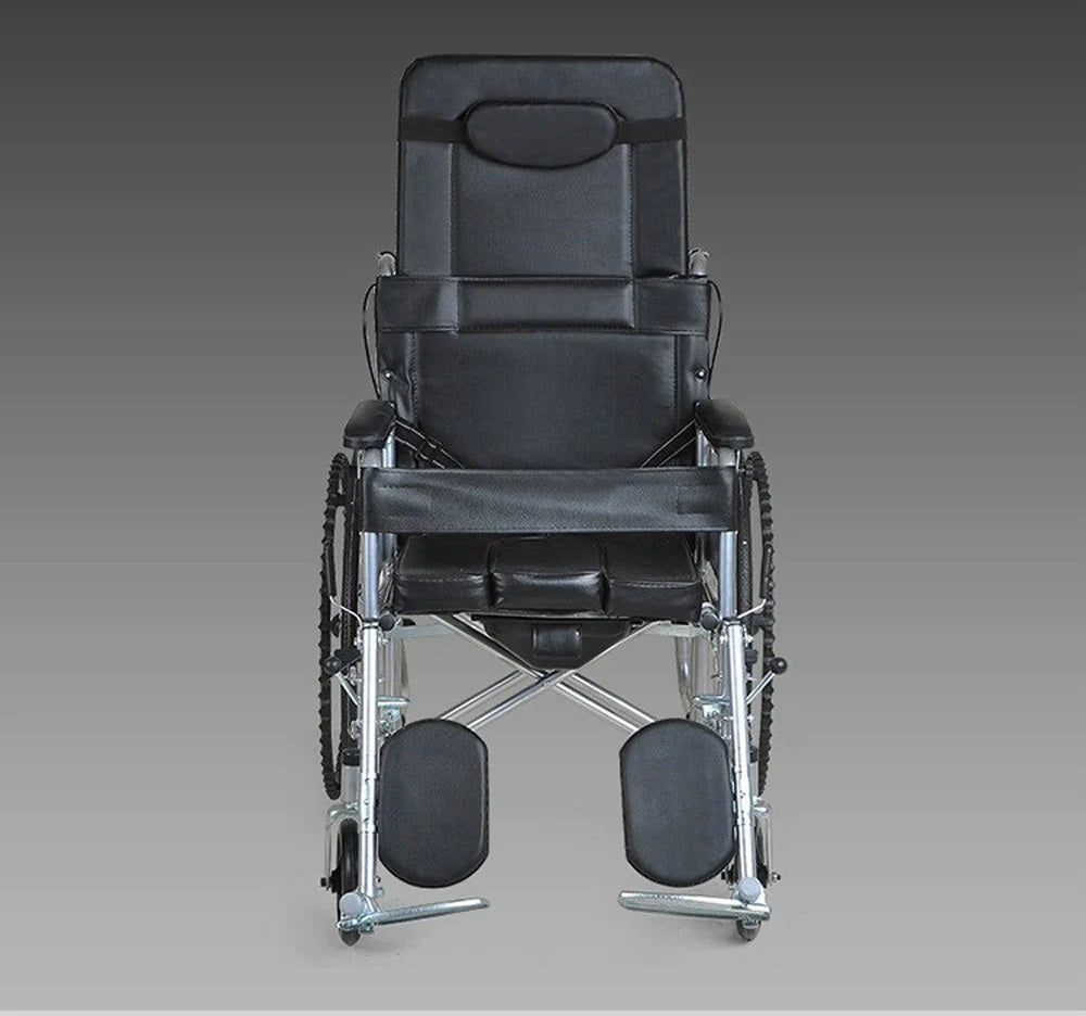 XT-D004 Manual Wheel Chair with Toilet Convenient, Front view