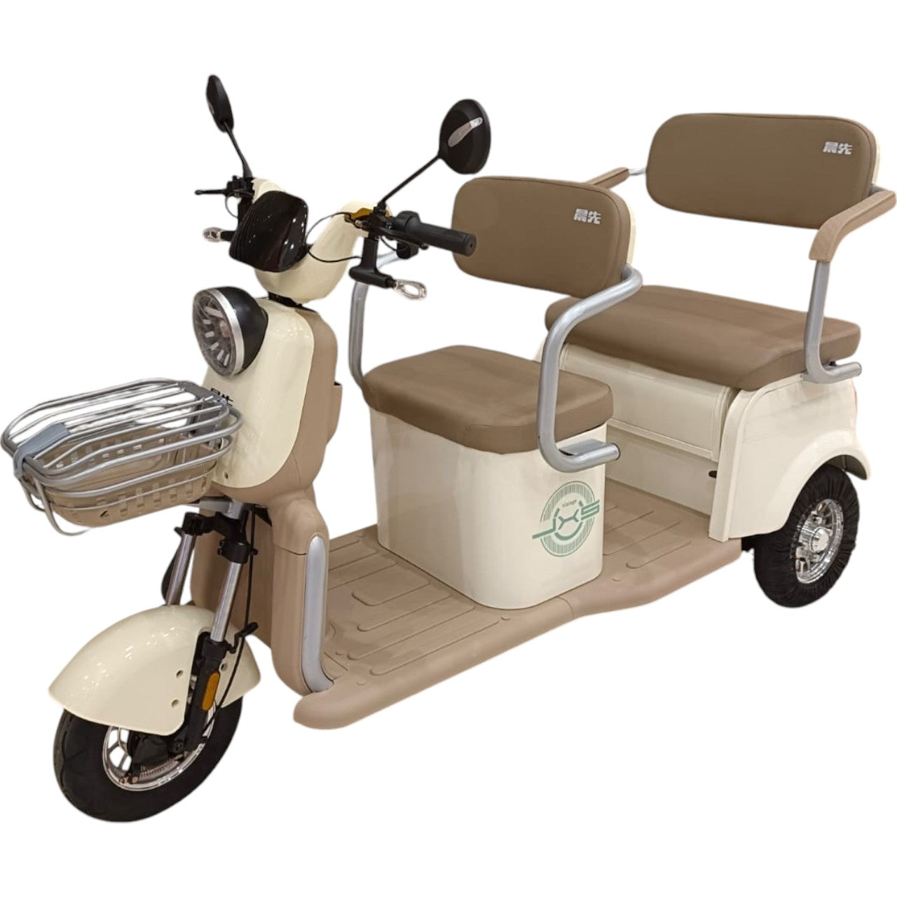F7 Tri-Wheel Three Seater Panda Style Electric Golf Cart-GIGILHUB