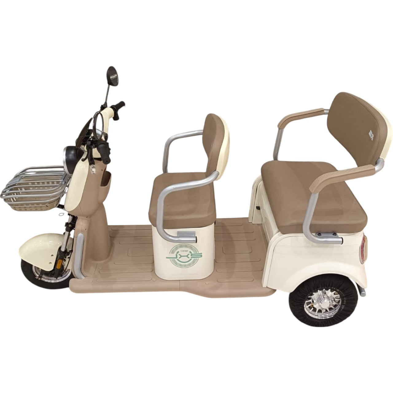 F7 Tri-Wheel Three Seater Panda Style Electric Golf Cart-GIGILHUB