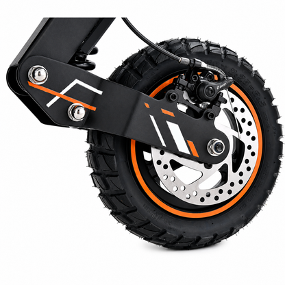 KUGOO F1 Pro electric scooter front wheel with 10-inch tyre and disc brake