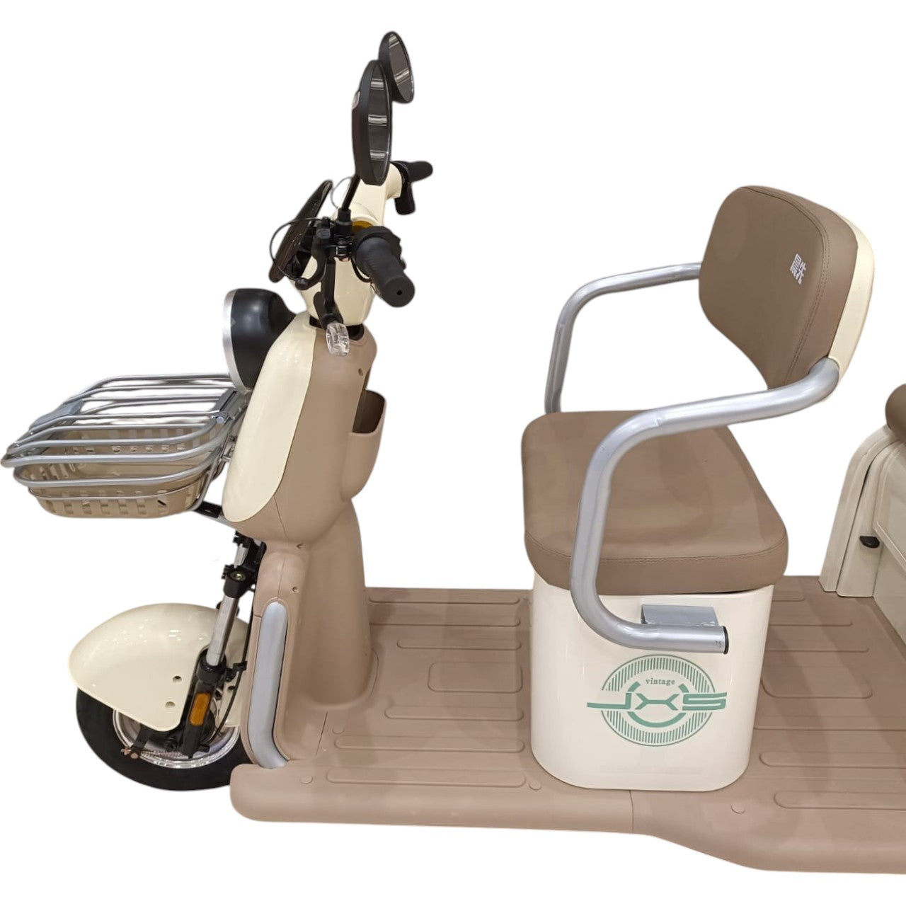 F7 Tri-Wheel Three Seater Panda Style Electric Golf Cart-GIGILHUB
