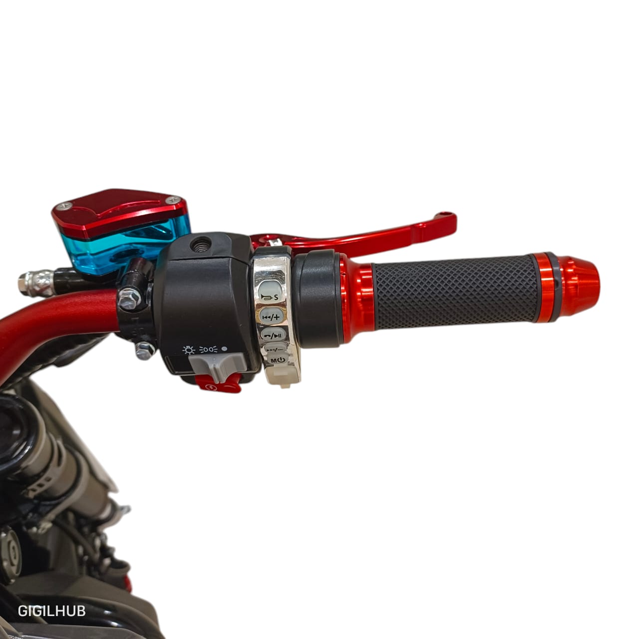Right handlebar throttle and control switches