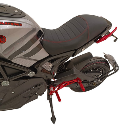 Comfortable two-seater ergonomic seat of A-1 electric motorcycle