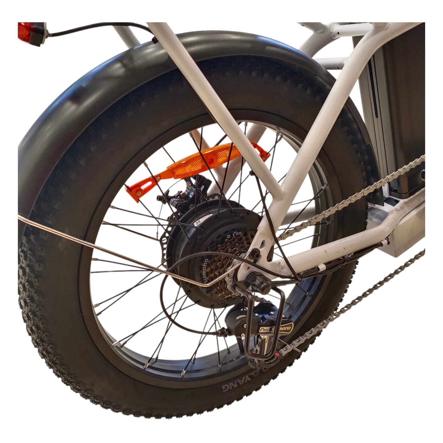 WindHorse W4B e-bike rear hub motor Shimano gears and fat tire